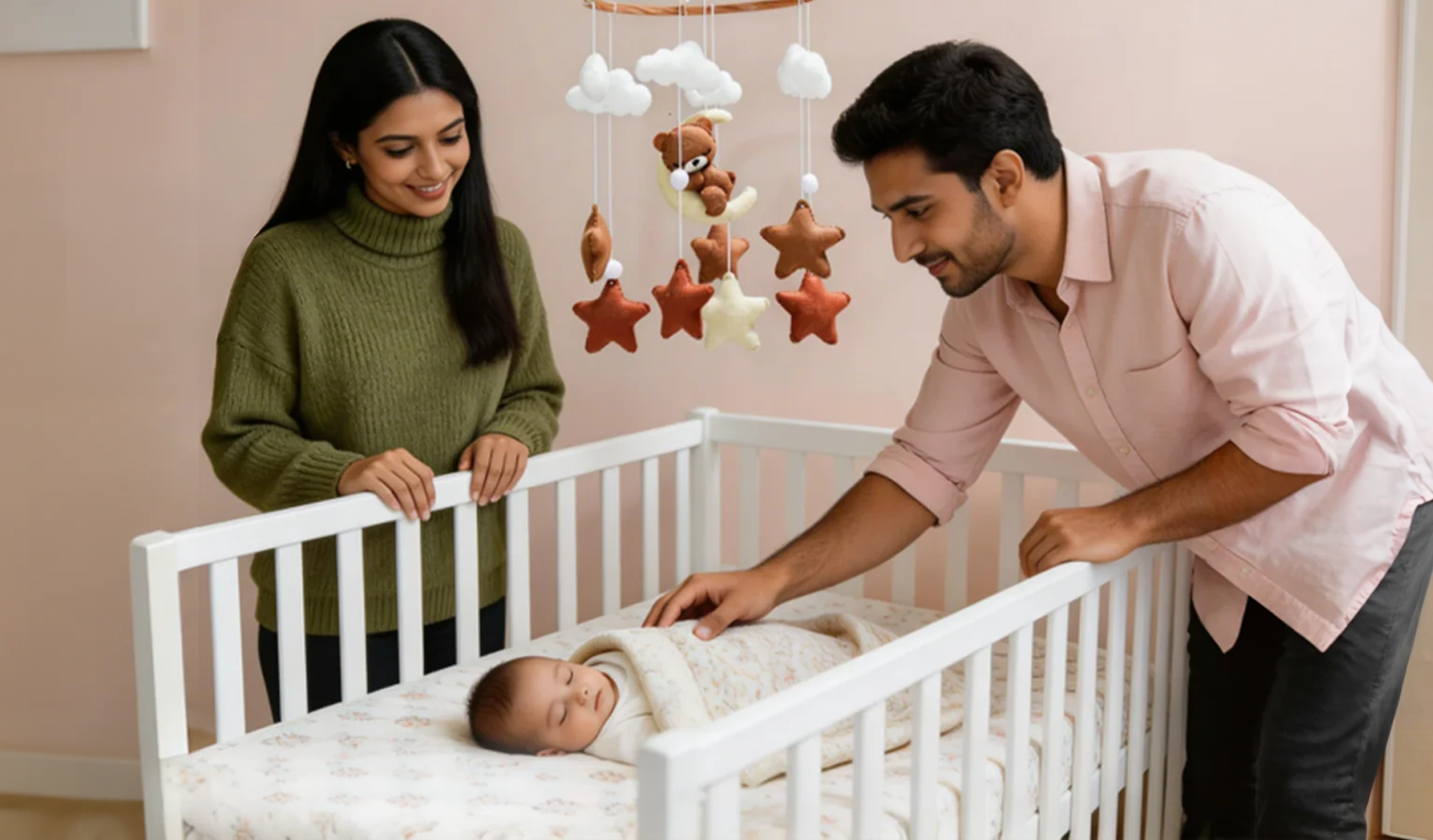 Can a baby sleep safely in a cot from day one