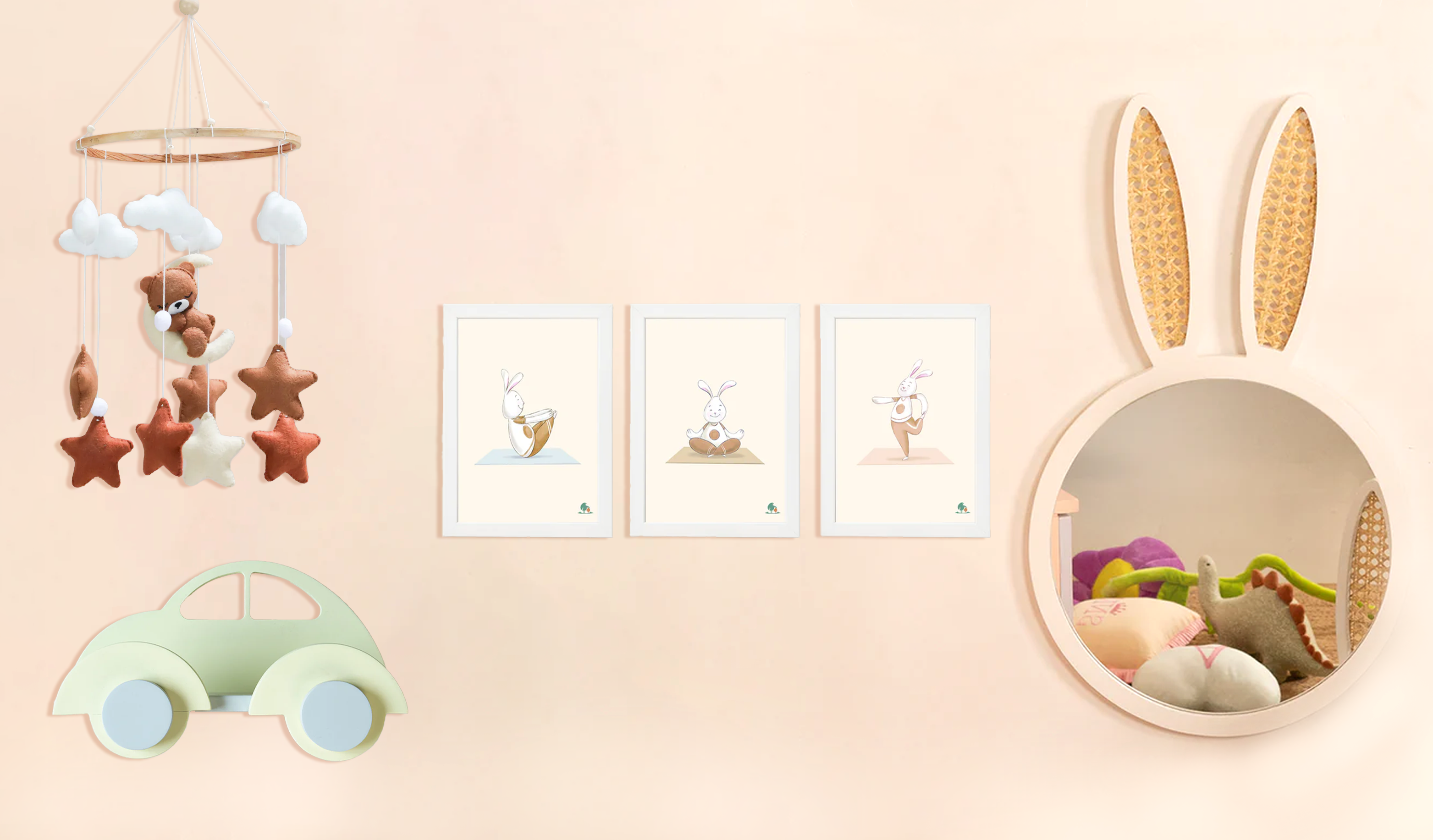 Creative Kids Room Decor Ideas With Shelves, Mirrors & Wall Accessories