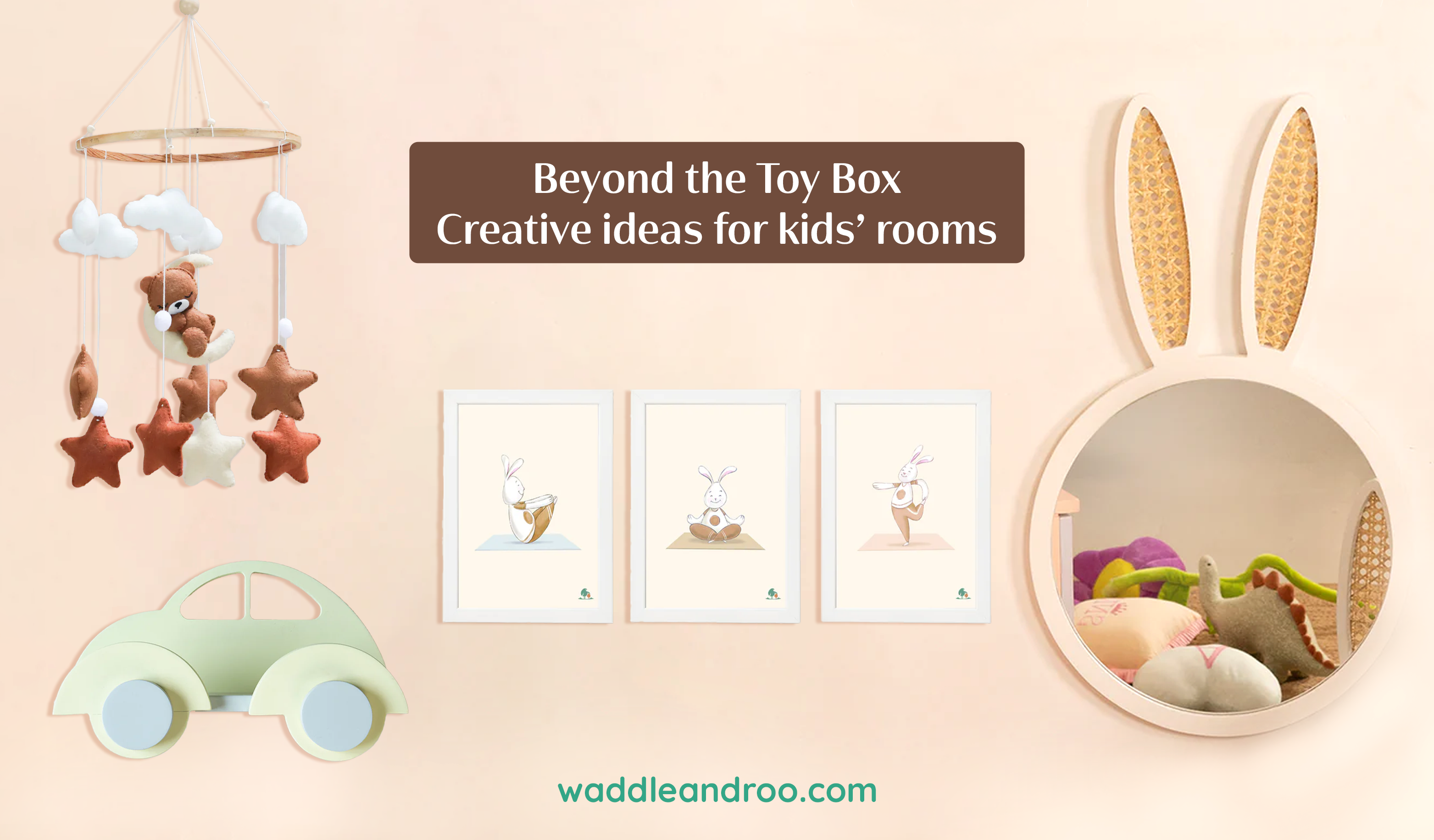 Creative Kids Room Decor Ideas With Shelves, Mirrors & Wall Accessories
