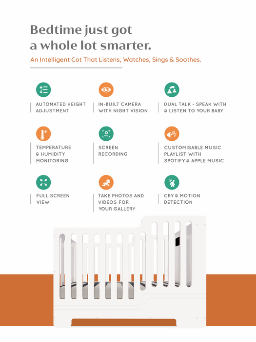 The SmartNest - High-tech Smart Baby Crib