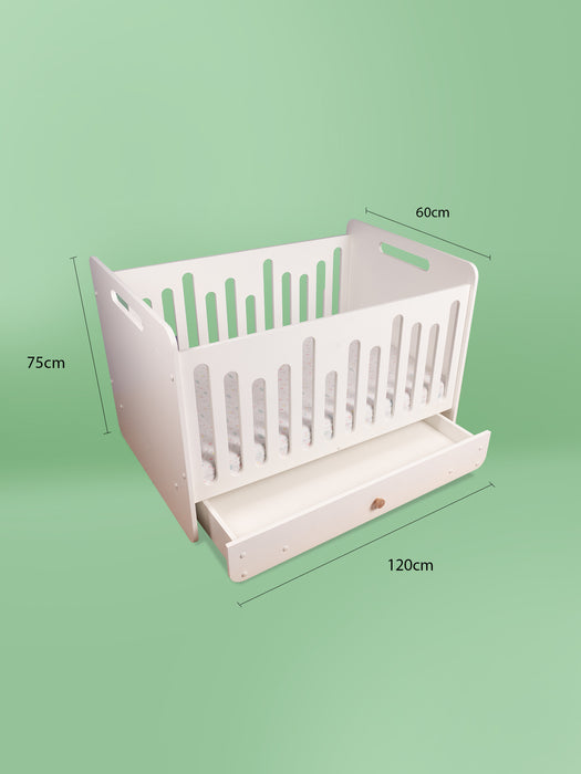 The Treasure Baby Cot with Storage Drawer